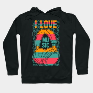 I Love Music Hoodie